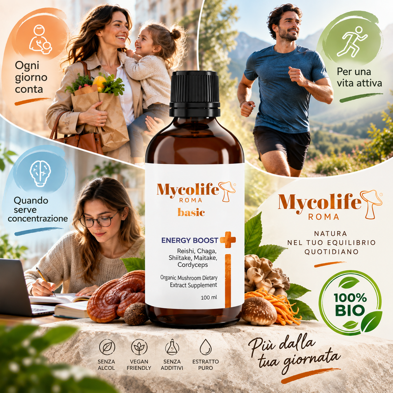 Mycolife Energy Boost Basic 100 ml olasz kép